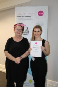 Best Drawing Award: <br /><strong>Caitlin Bell </strong>RODING RIVER GARDEN: CONNECTING COMMUNITIES AND PROMOTING HEALTHY LIFESTYLES<br />MArch RIBA Part 2, LONDON METROPOLITAN UNIVERSITY